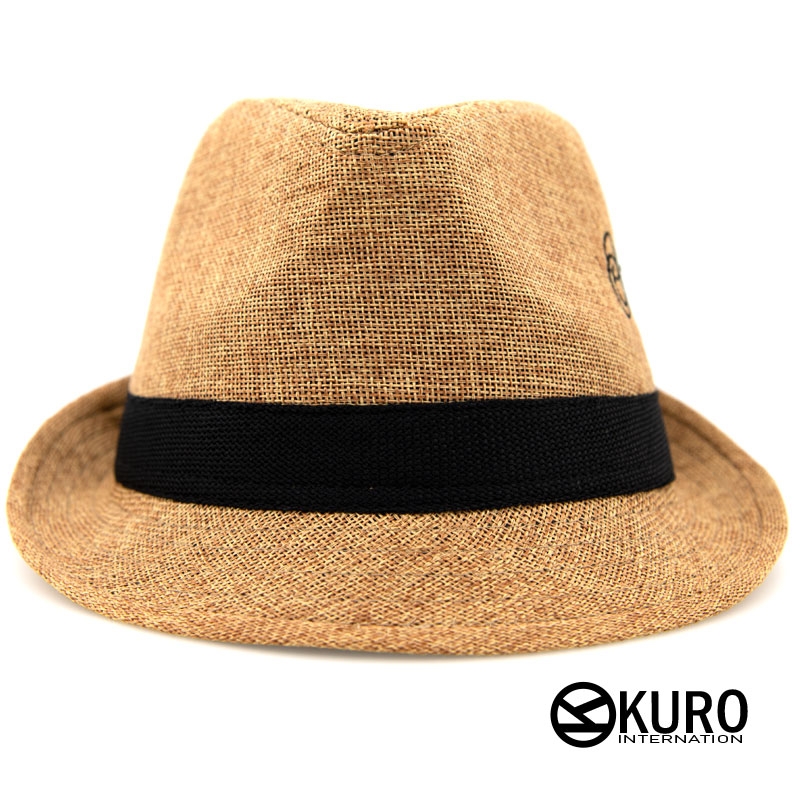 KURO-客製化電繡夏日紳士草帽