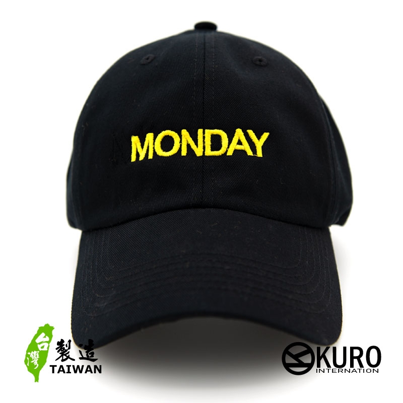 kuro MONDAY星期一 老帽 棒球帽 布帽(側面可客製化)