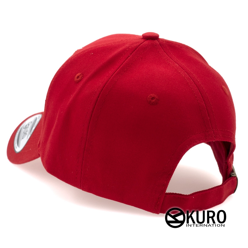 KURO-SHOP 紅色老帽棒球帽布帽(硬挺版)