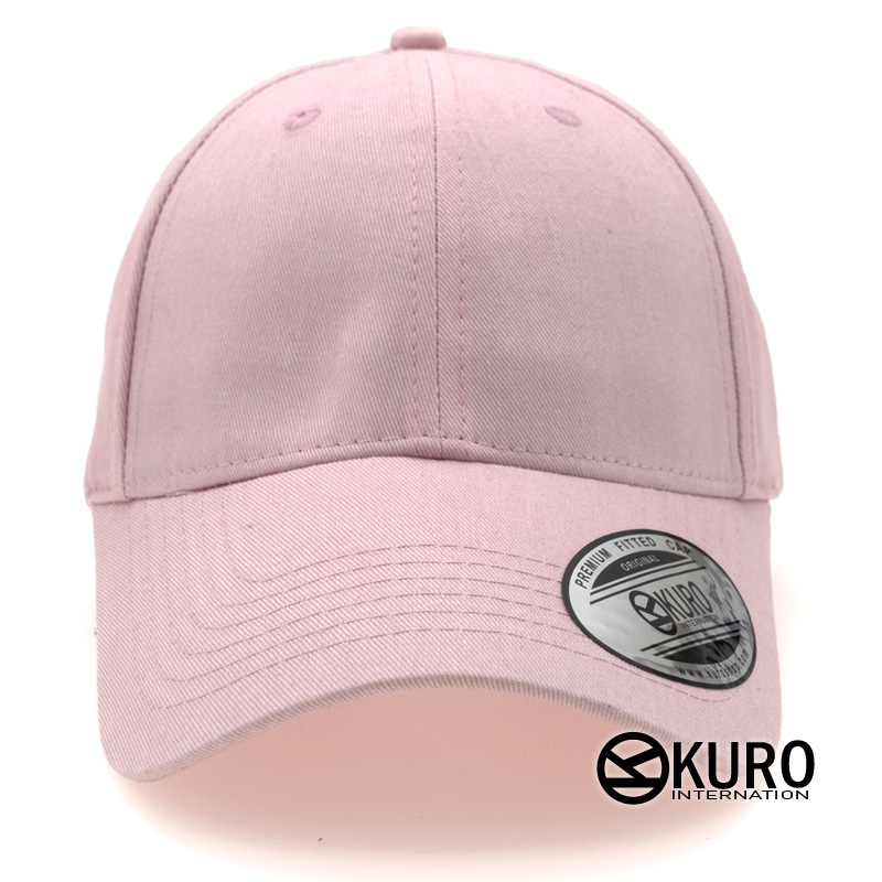 KURO-SHOP 粉紅色老帽棒球帽布帽(硬挺版)