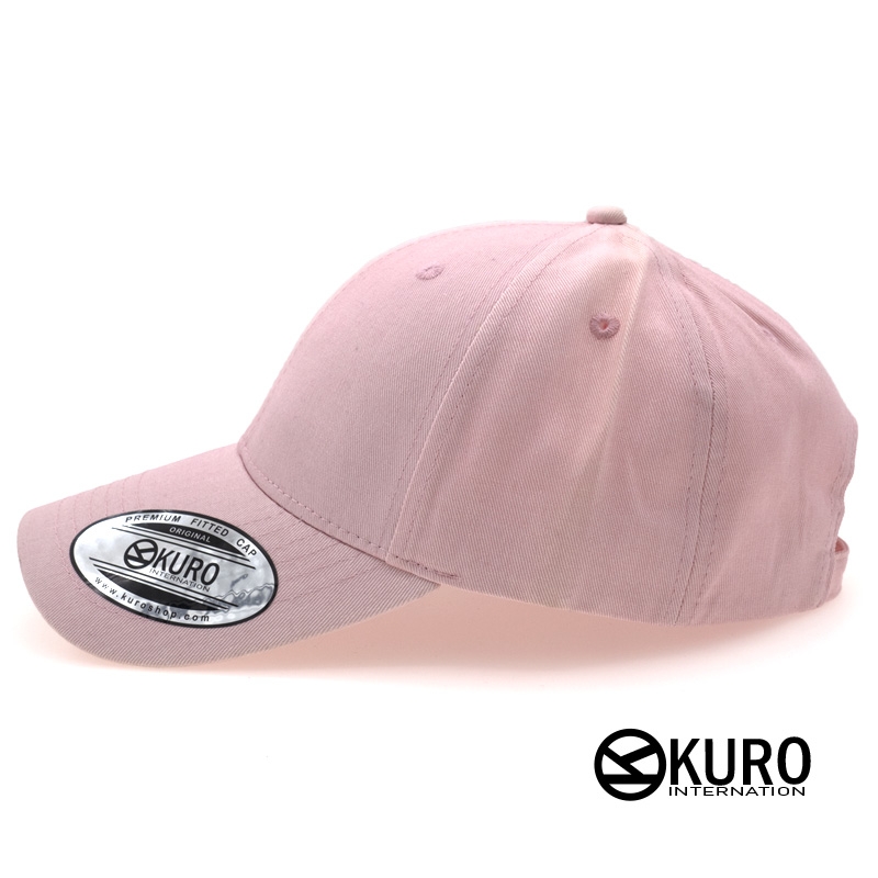 KURO-SHOP 粉紅色老帽棒球帽布帽(硬挺版)