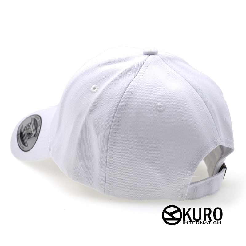 KUROSHOP 白色老帽棒球帽布帽(硬挺版)