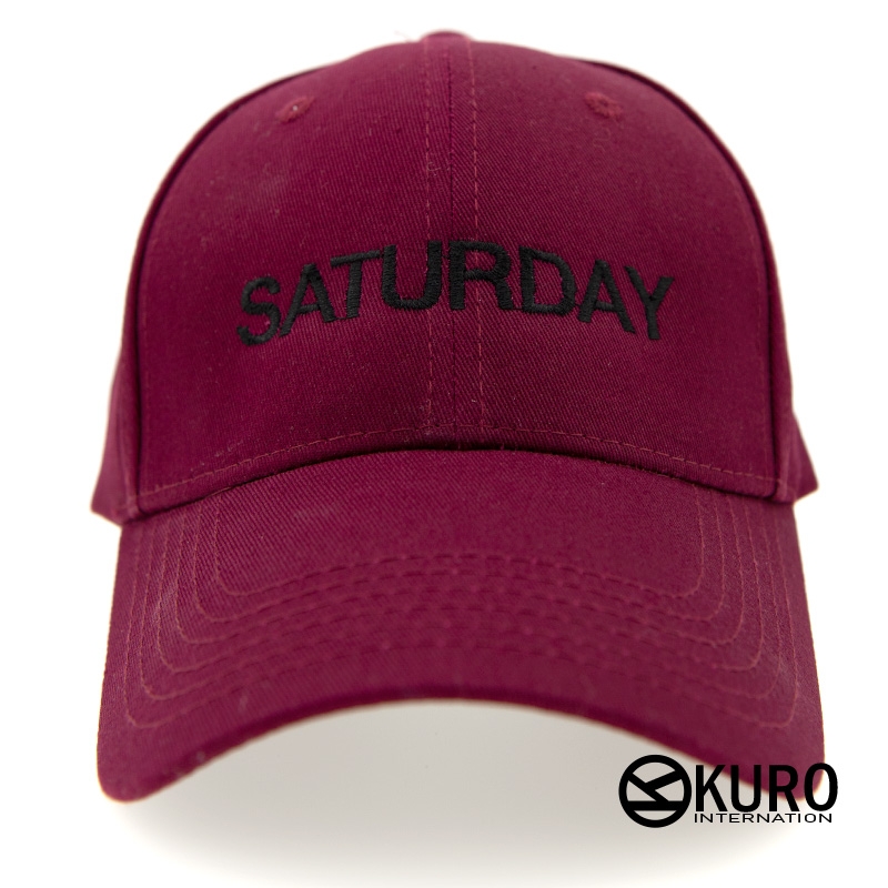 kuro Saturday土曜日 どようび老帽 棒球帽 布帽(側面可客製化)