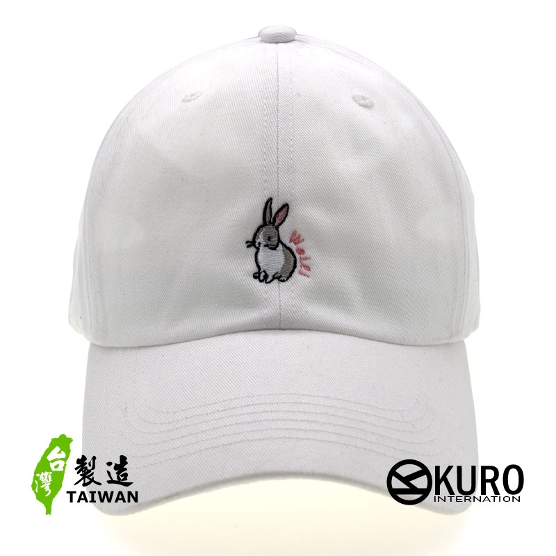 KURO-SHOP 兔子 電繡 老帽 棒球帽 布帽(可客製化)