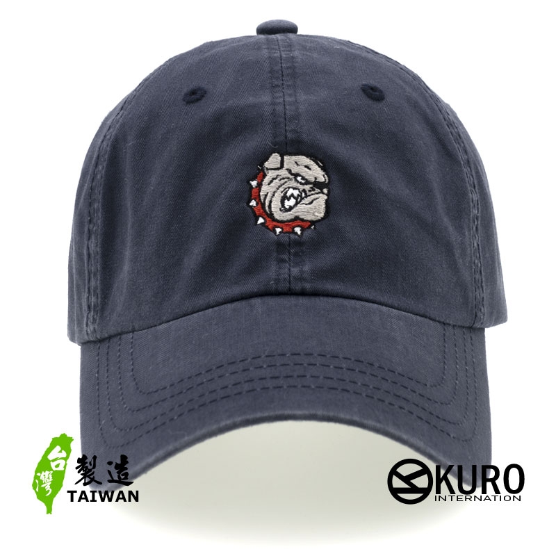 KURO-SHOP 鬥牛犬 電繡 老帽 棒球帽 布帽(可客製化)