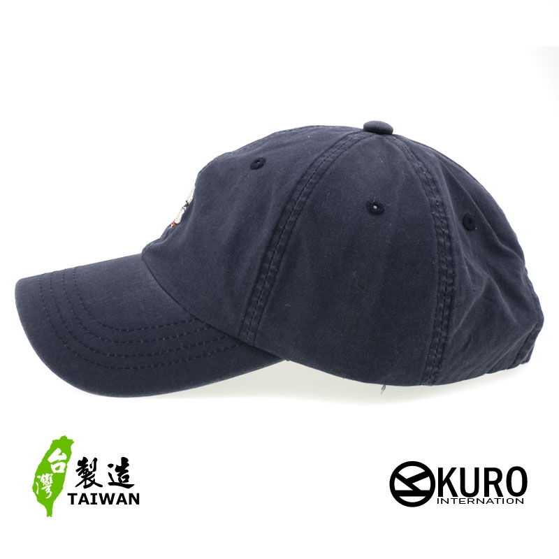 KURO-SHOP 鬥牛犬 電繡 老帽 棒球帽 布帽(可客製化)