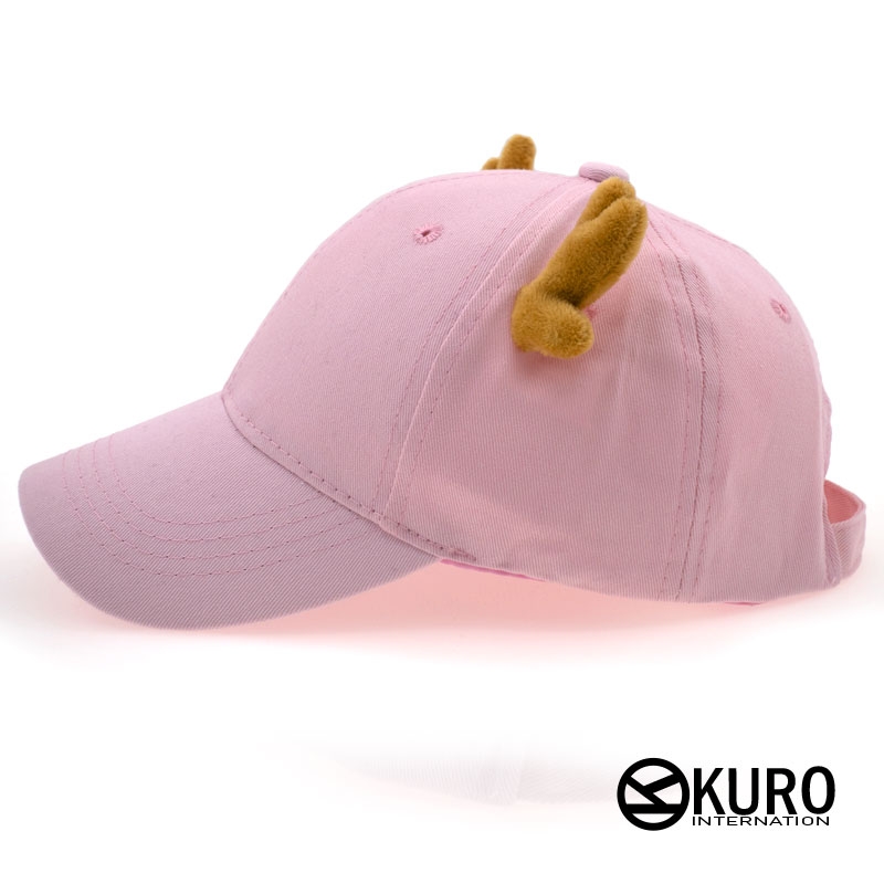 KURO-粉紅色鹿角老帽棒球帽