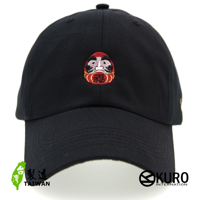 KURO-SHOP 日本達摩娃娃 電繡 老帽 棒球帽 布帽(可客製化)