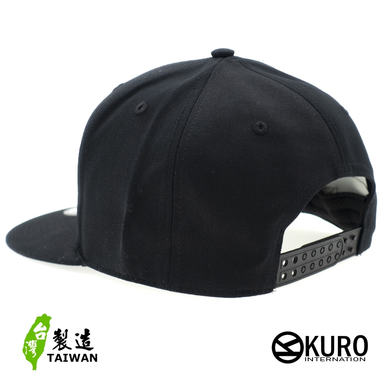 KURO-SHOP-獅子電繡 平板帽-棒球帽(可客製化)