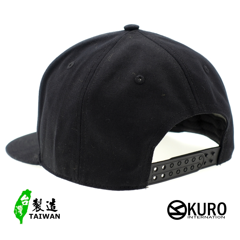 KURO-SHOP-獅子電繡 平板帽-棒球帽(可客製化)