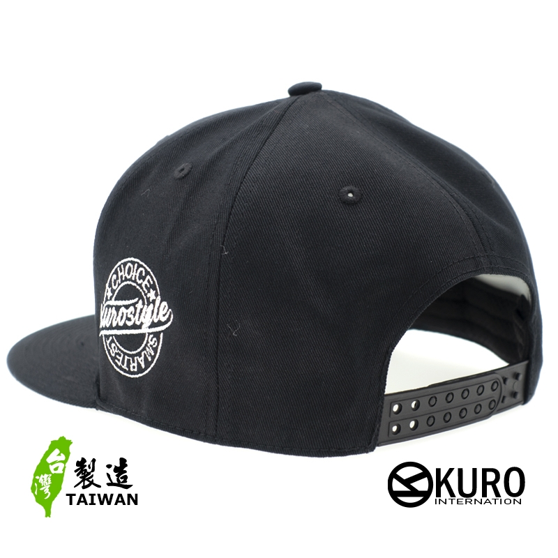 KURO-SHOP-老鷹電繡 平板帽-棒球帽(可客製化)