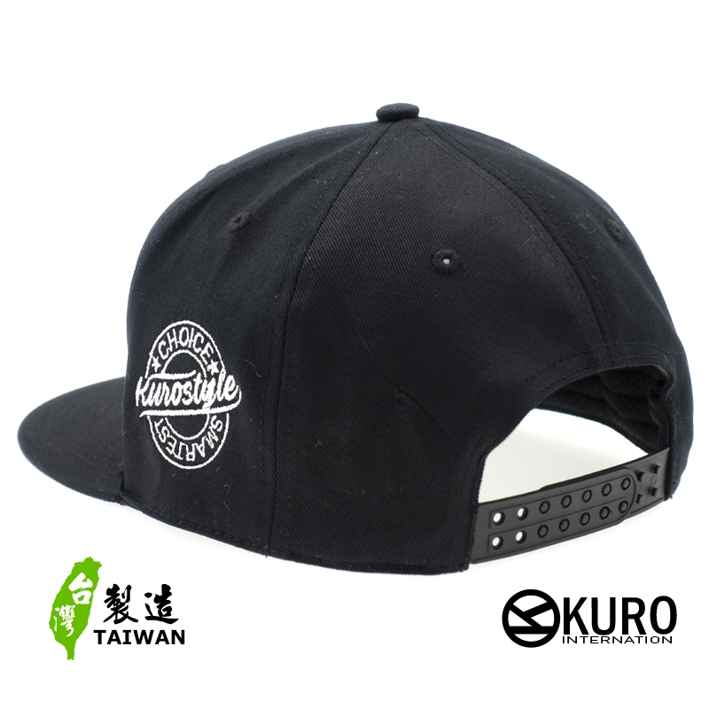 KURO-SHOP-獅子 LION 電繡 平板帽-棒球帽(可客製化)