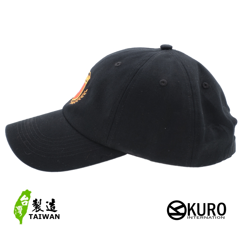 KURO-SHOP 桂冠盾型中華民國台灣國旗老帽 棒球帽 布帽(側面可客製化)