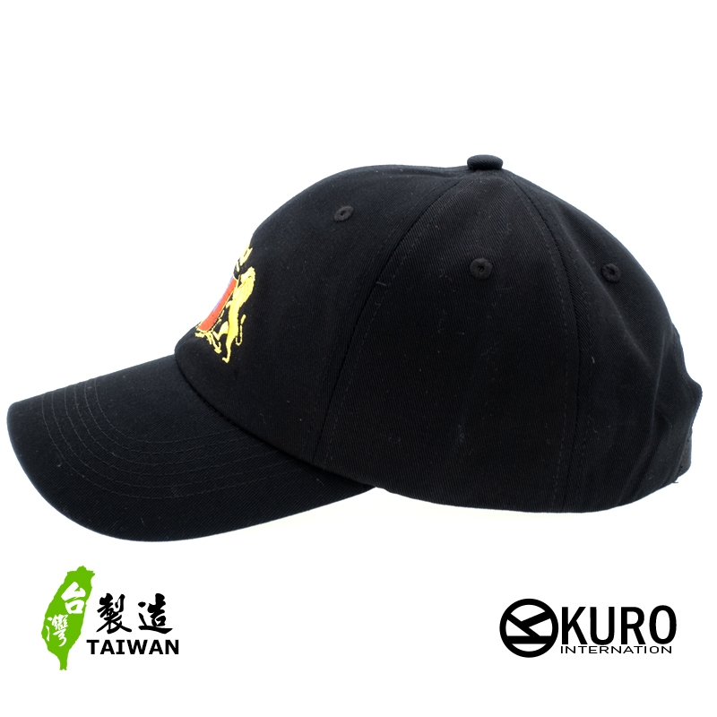 KURO-SHOP 獅子中華民國台灣國旗老帽 棒球帽 布帽(側面可客製化)