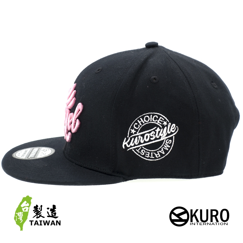 KURO-SHOP ANGLE 立體繡 平板帽-棒球帽(可客製化)