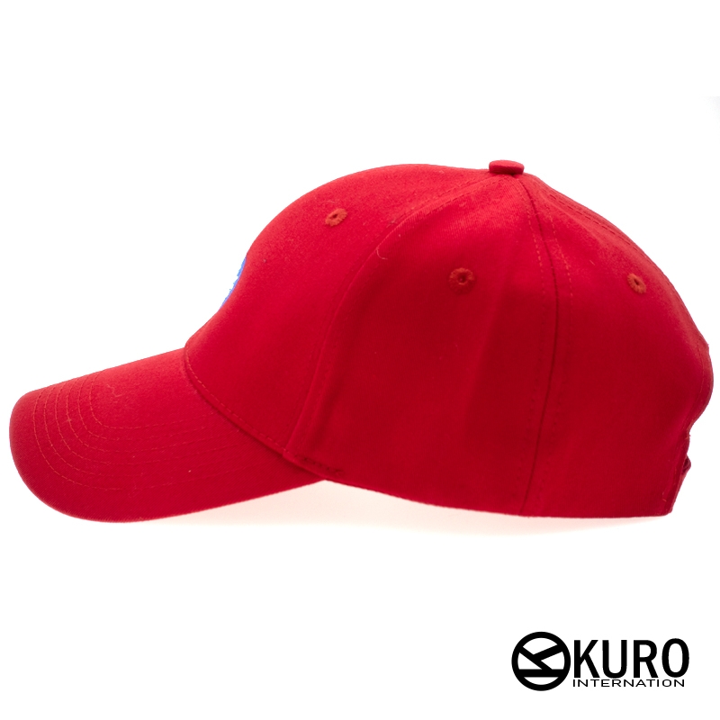 kuro 紅色國旗老帽 棒球帽 布帽(側面可客製化)