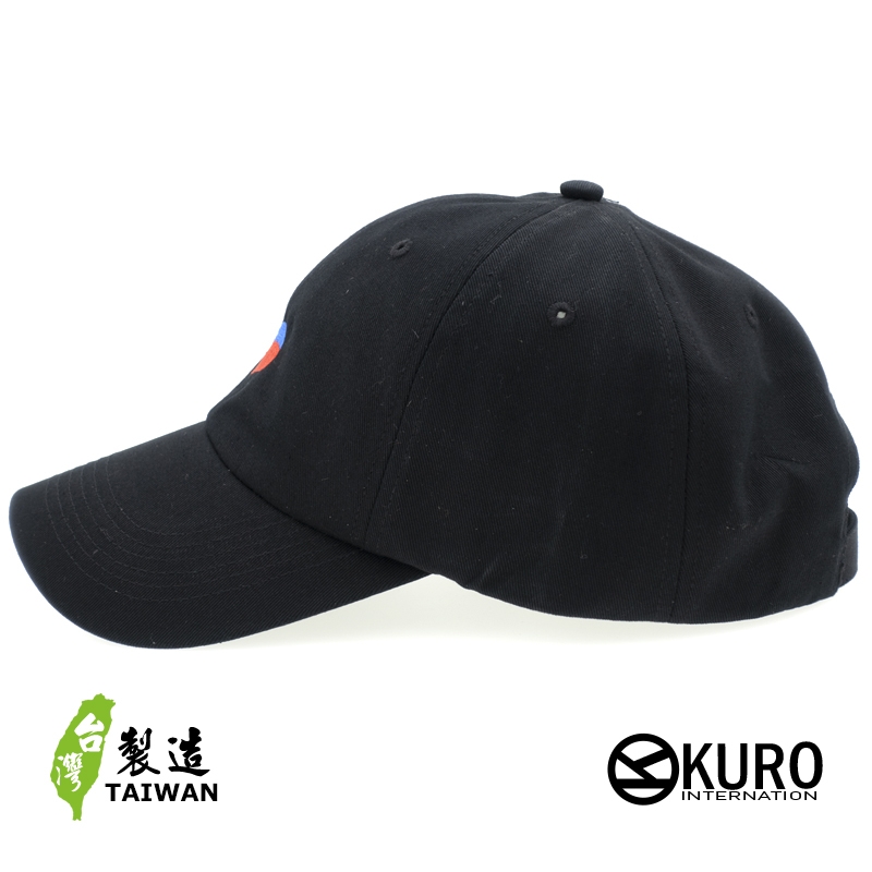 KURO-SHOP 中華民國國旗(愛心版) 老帽 棒球帽 布帽(可客製化電繡)