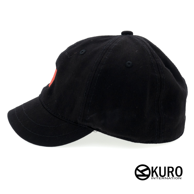 KURO-SHOP 中華民國國旗 短帽沿 老帽 棒球帽 布帽(側面可客製化)