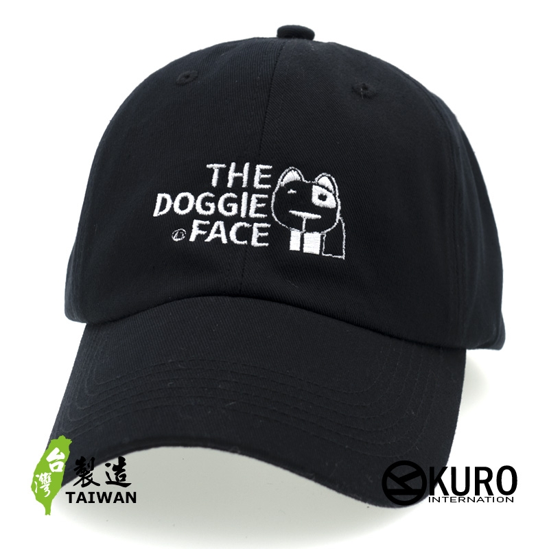 KURO-SHOP THE DOGGIE FACE 電繡 老帽 棒球帽 布帽(可客製化)