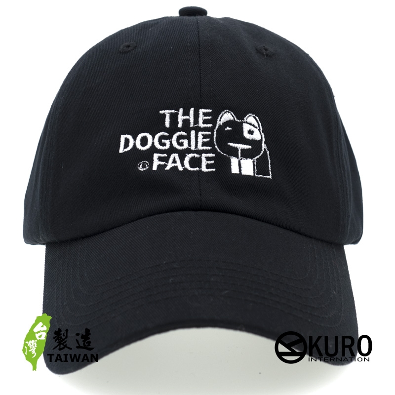 KURO-SHOP THE DOGGIE FACE 電繡 老帽 棒球帽 布帽(可客製化)