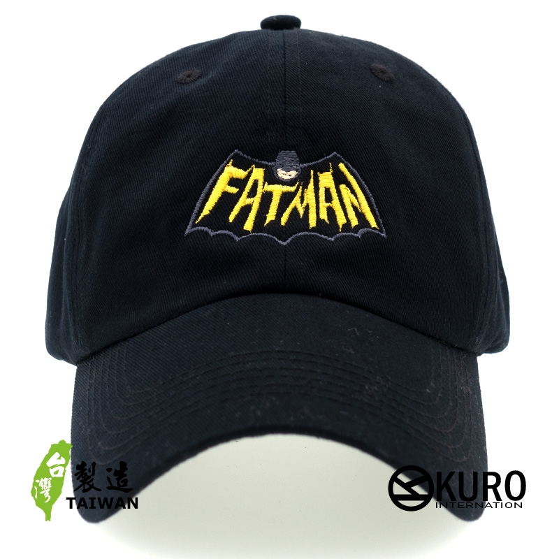 KURO-SHOP FATMAN 電繡 老帽 棒球帽 布帽(可客製化)