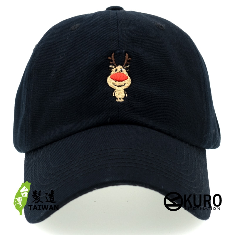 KURO-SHOP 麋鹿 電繡 老帽 棒球帽 布帽(可客製化)
