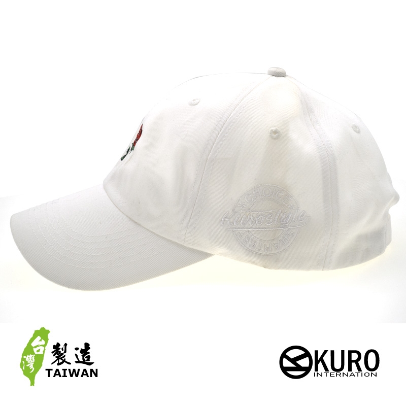 KURO-SHOP 玫瑰 電繡 老帽 棒球帽 布帽(可客製化)