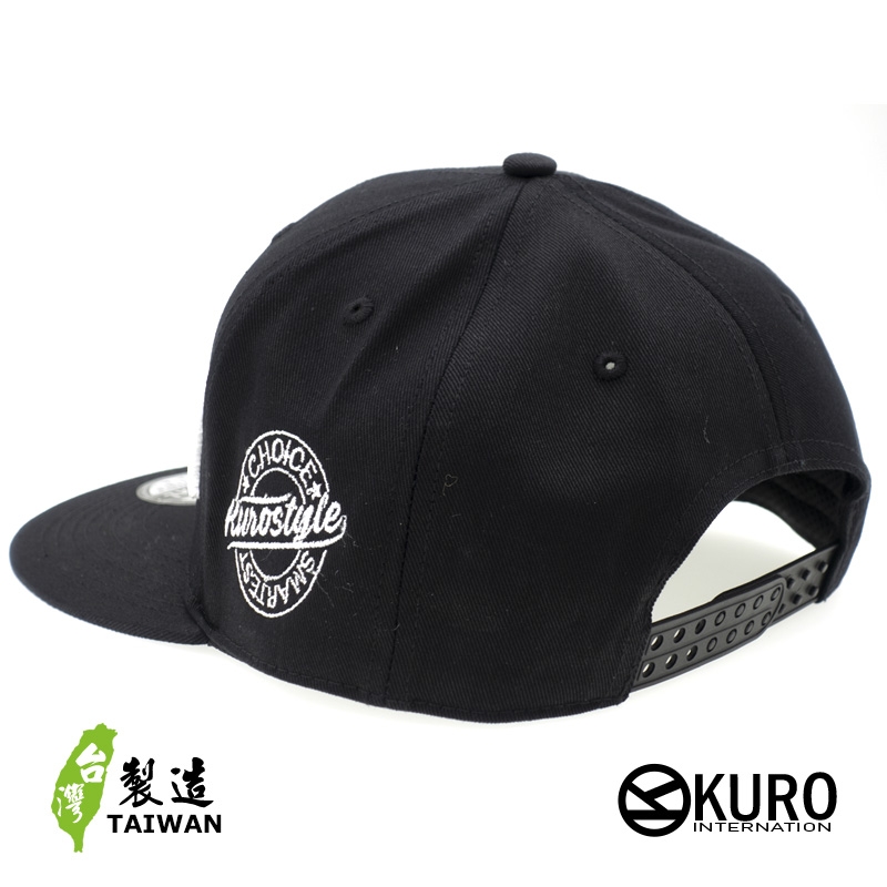 KURO-SHOP TAIWAN 地圖 立體繡 平板帽-棒球帽(可客製化)