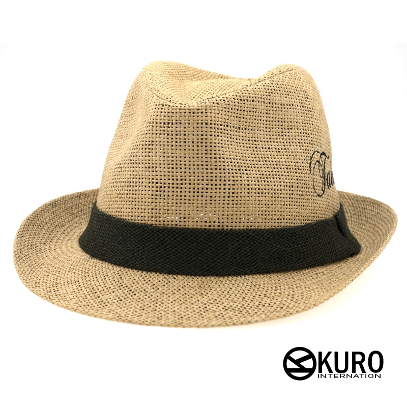 KURO SHOP Taiwan  夏日潮流紳士草帽(可客製化)