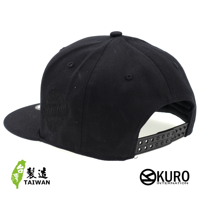 KURO-SHOP TAIWAN BLACK  BEAR 台灣黑熊 平板帽-棒球帽(可客製化)