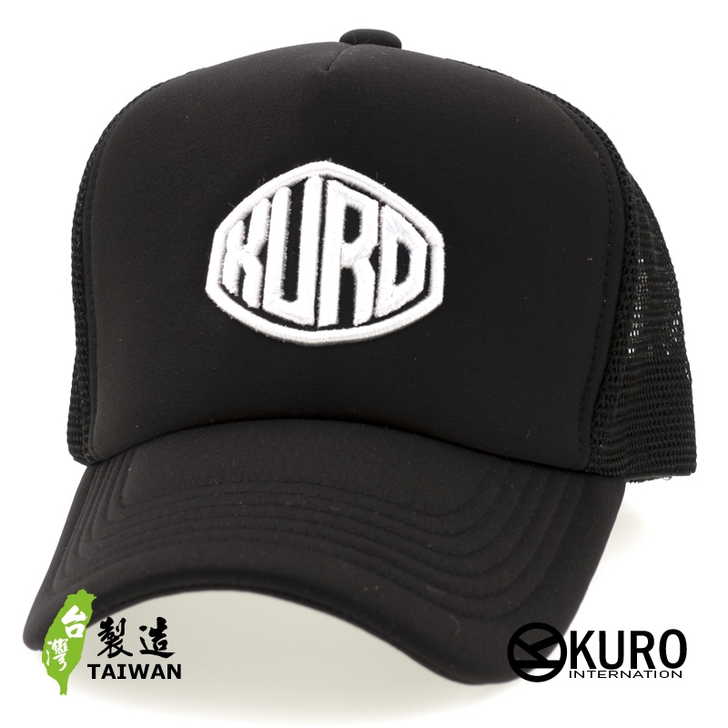 KURO-SHOP KURO LOGO 立體繡網帽、卡車司機帽