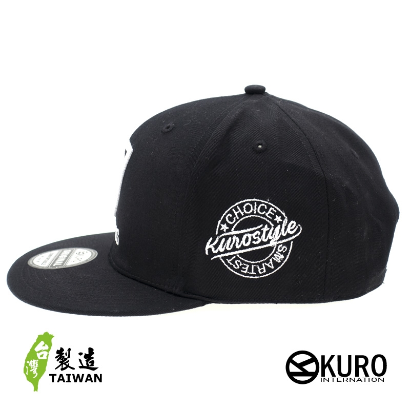 KURO-SHOP  馬到成 功 立體繡  平板帽-棒球帽(可客製化)
