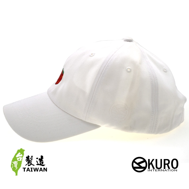 KURO-SHOP  草莓 電繡 老帽 棒球帽 布帽(可客製化)