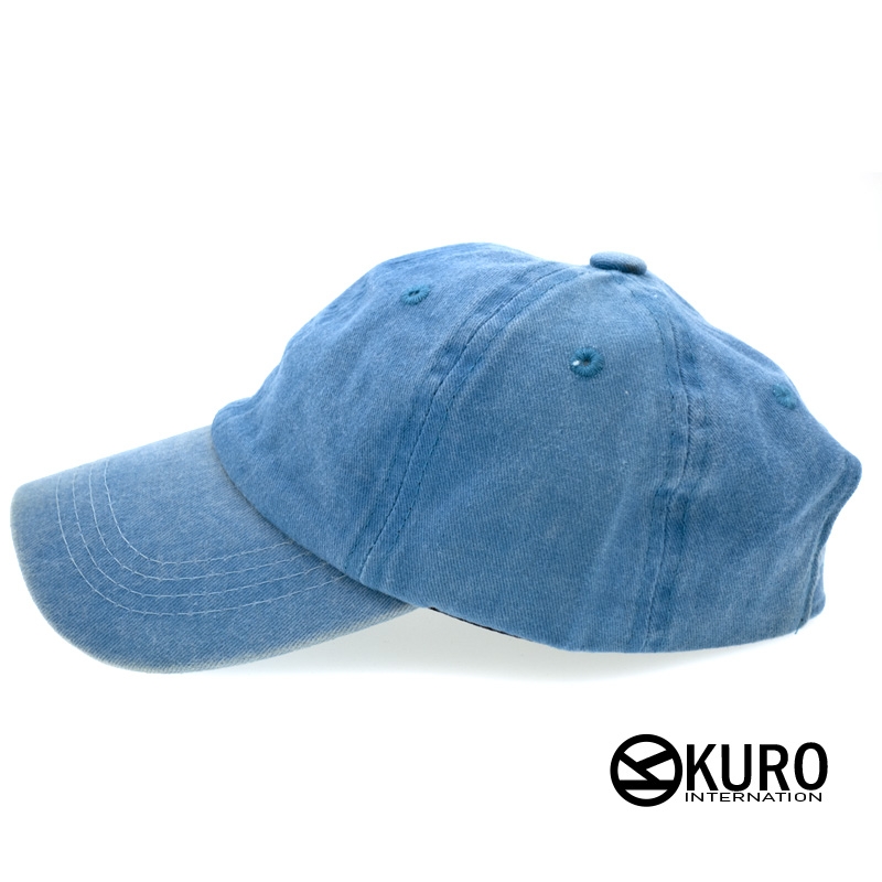 KURO-SHOP 復古水洗 牛仔色  兒童 少童 老帽棒球帽