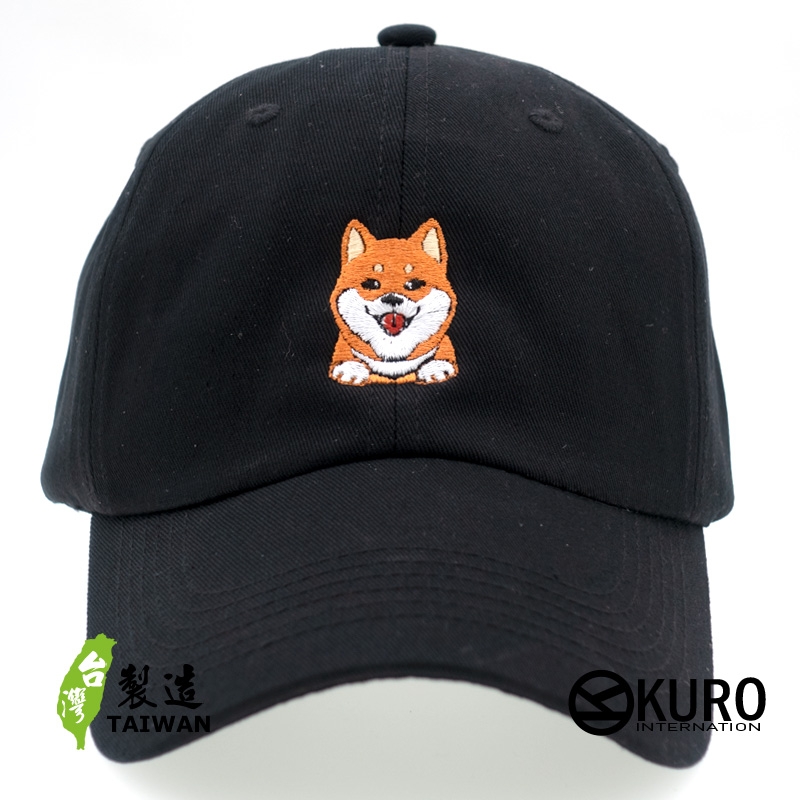 KURO-SHOP 柴犬  電繡 老帽 棒球帽 布帽(可客製化)