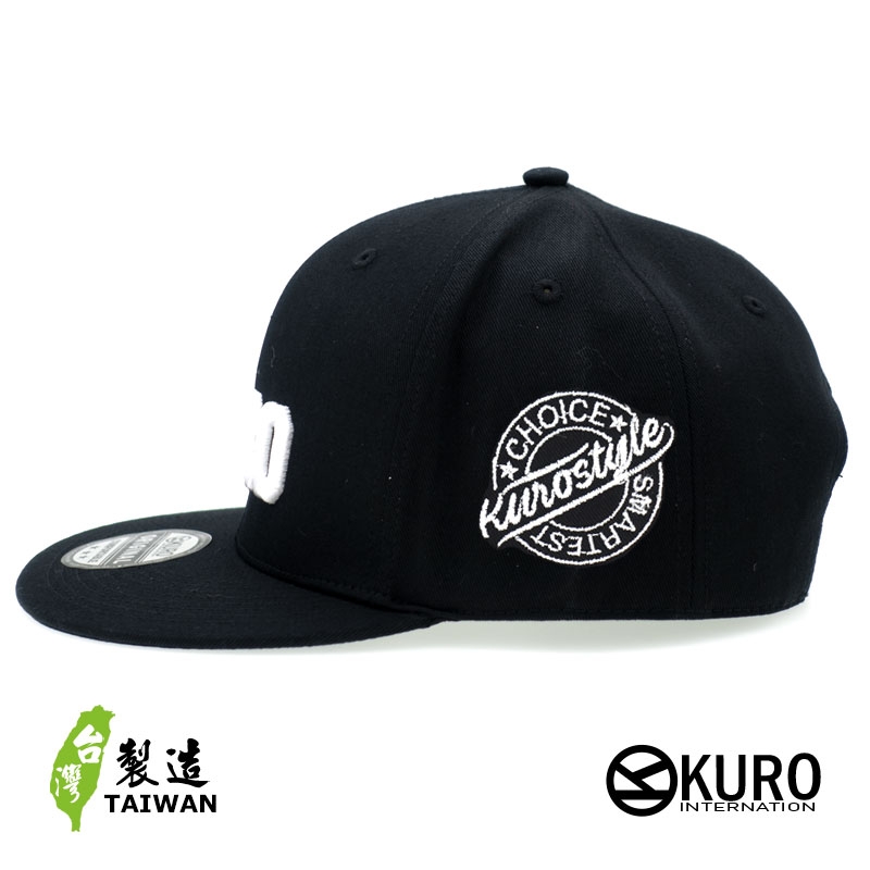 KURO-SHOP  ZERO 立體繡  平板帽-棒球帽(可客製化)