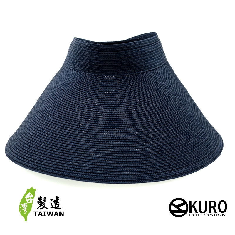 KURO-SHOP 深藍色大帽沿  遮陽帽 (可客製化)