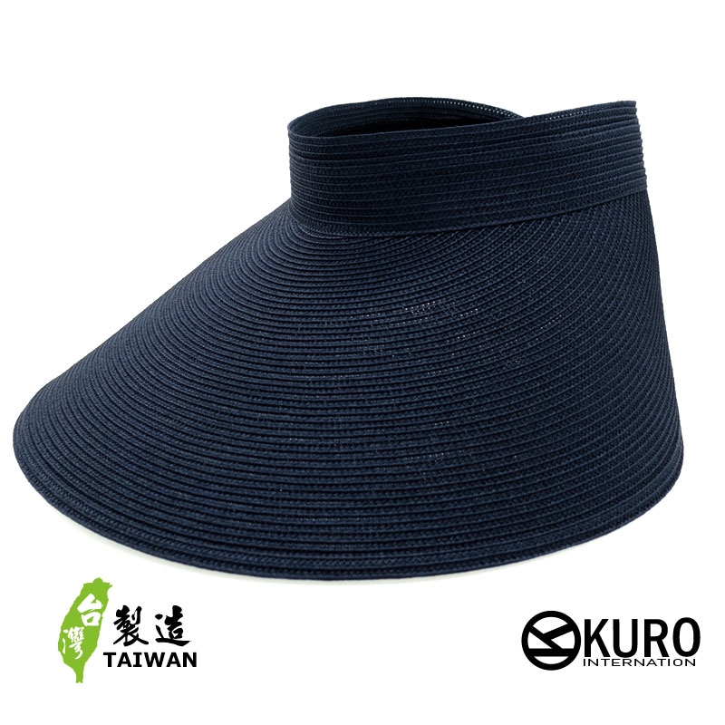 KURO-SHOP 深藍色大帽沿  遮陽帽 (可客製化)