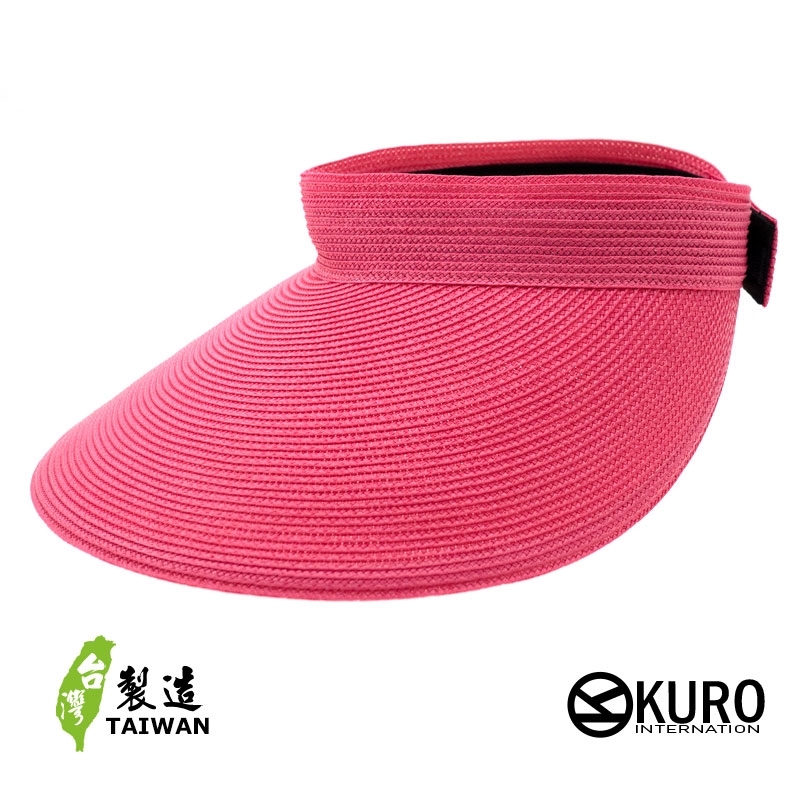 KURO-SHOP 桃紅色大帽沿  遮陽帽 (可客製化)