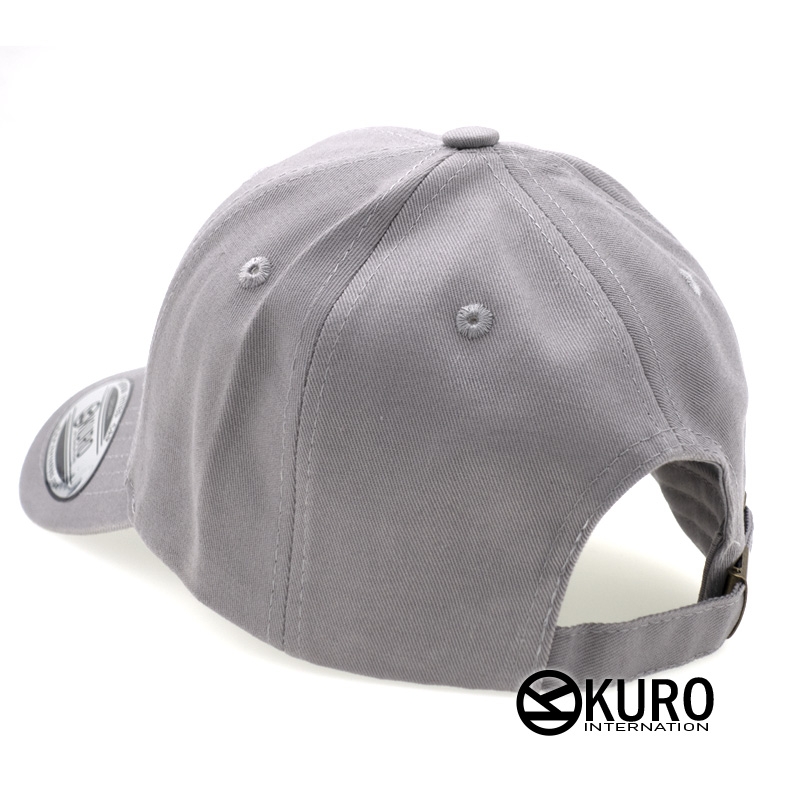 KURO-SHOP 灰色老帽棒球帽布帽(硬挺版)