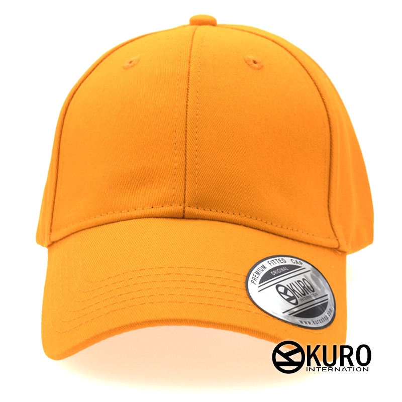 KURO-SHOP 橘色老帽棒球帽布帽(硬挺版)