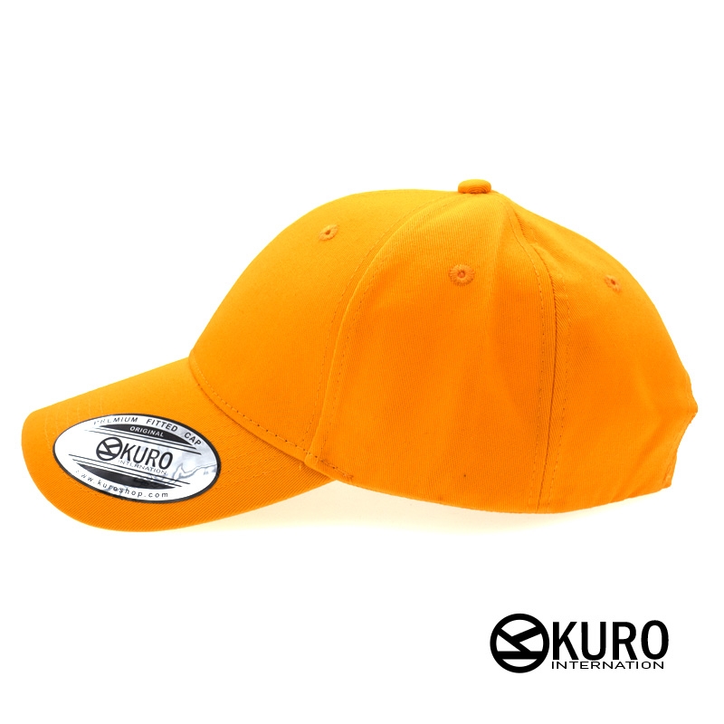 KURO-SHOP 橘色老帽棒球帽布帽(硬挺版)