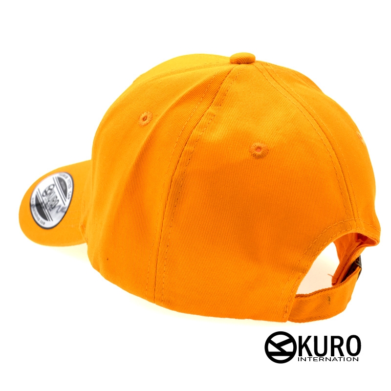 KURO-SHOP 橘色老帽棒球帽布帽(硬挺版)