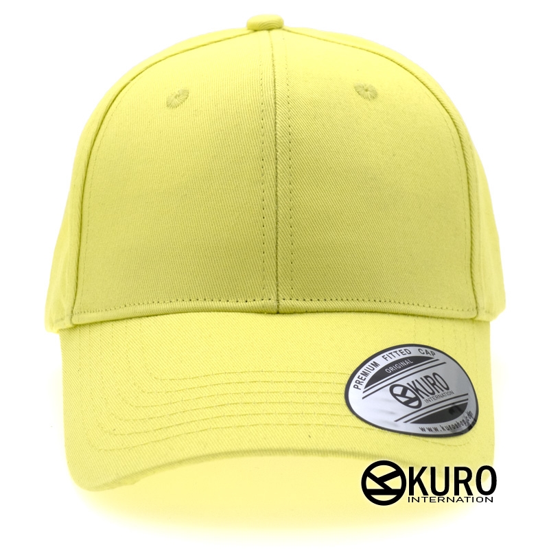 KURO-SHOP 黃色老帽棒球帽布帽(硬挺版)