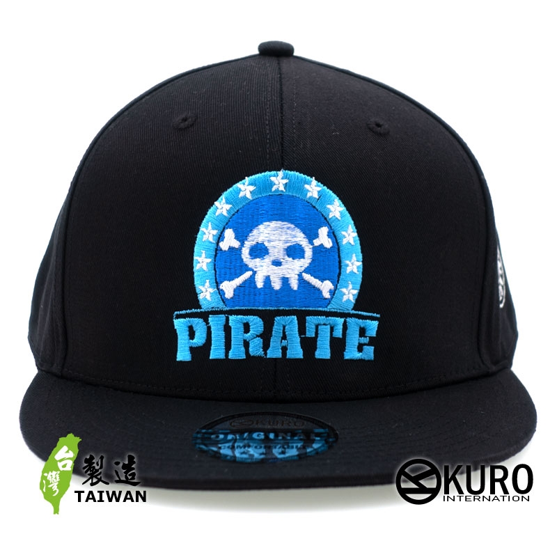 KURO-SHOP 海賊 PIRATE 平板帽-棒球帽(可客製化)