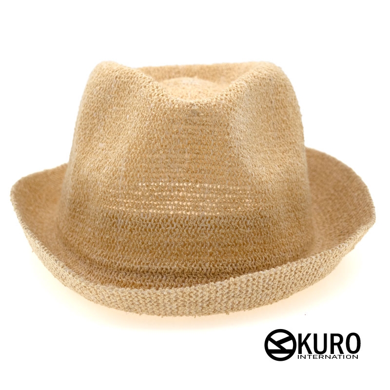 KURO-SHOP 米色 小童 草帽紳士帽