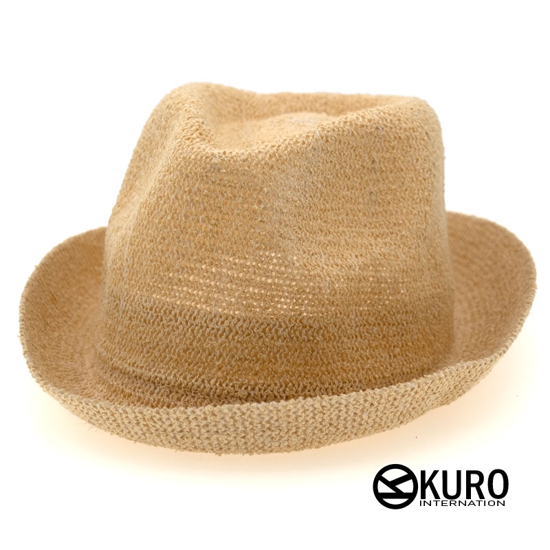KURO-SHOP 米色 小童 草帽紳士帽