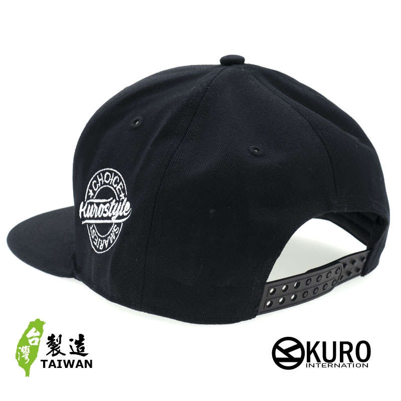 KURO-SHOP  無肉不歡 NO MEAT NO MEAL立體繡  平板帽-棒球帽(可客製化)