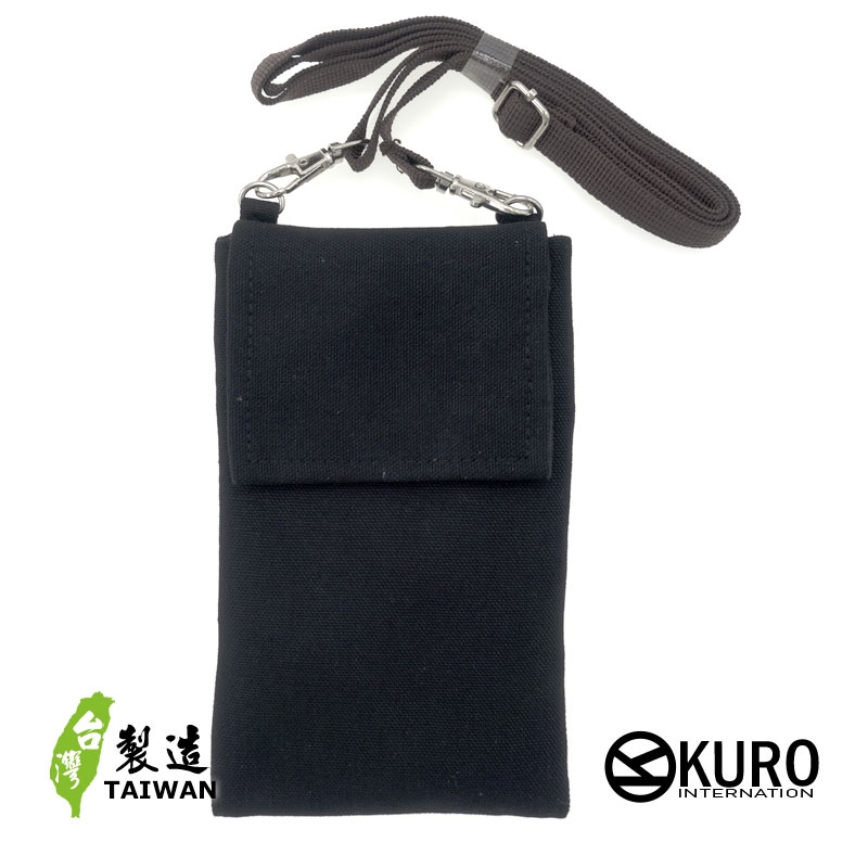KURO-SHOP 黑色手機包 証證包 斜背包