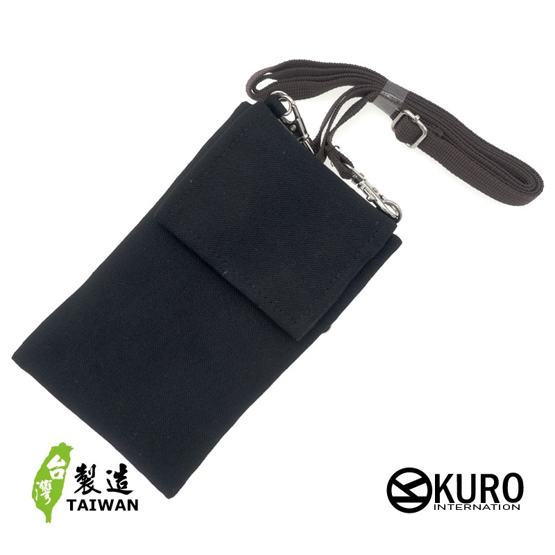 KURO-SHOP 黑色手機包 証證包 斜背包